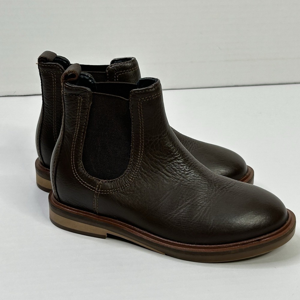 Zara Ankle Boots Little Kids EU 28 / US 11 Dark Brown Pebbled Pull On